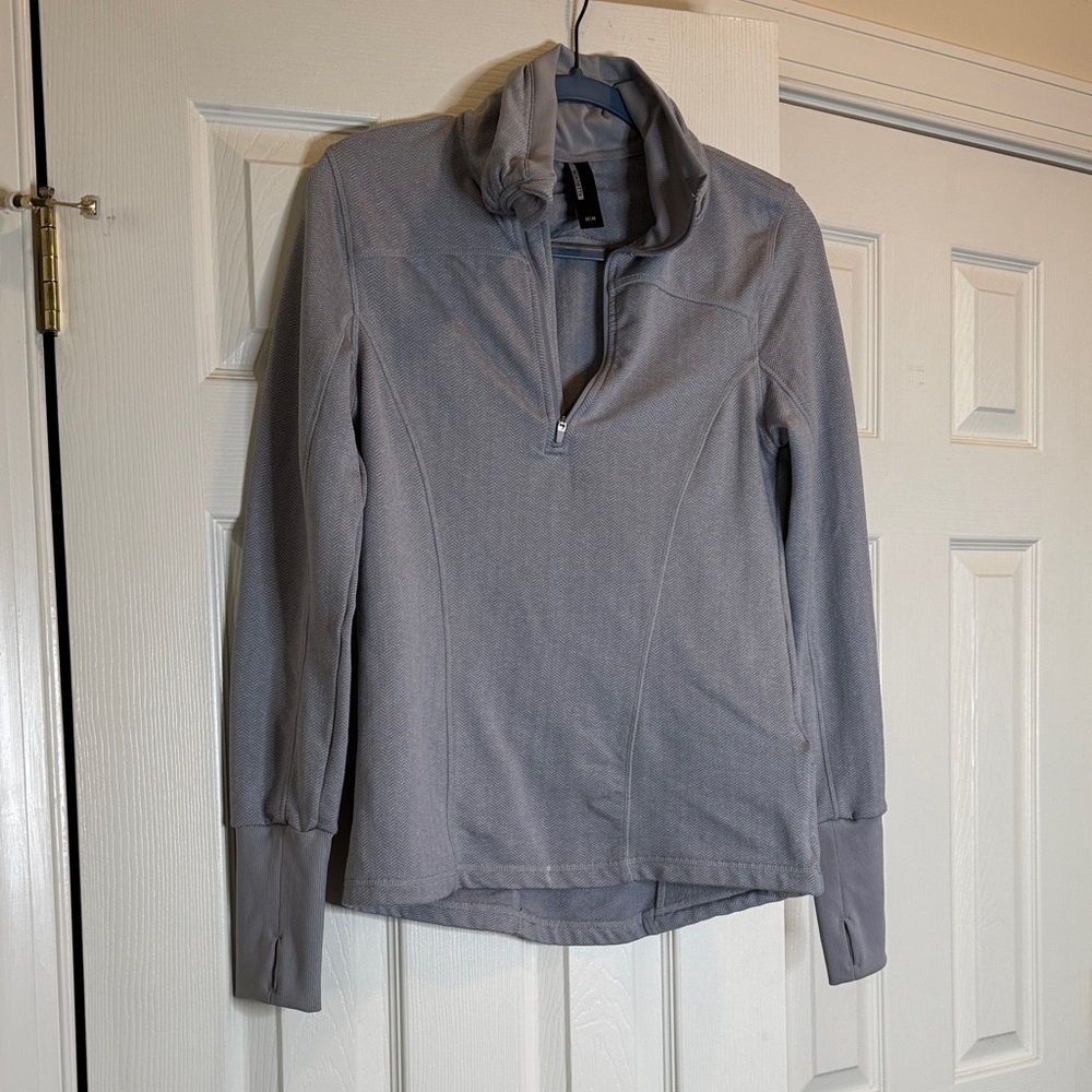Light Gray mondetta Quarter-Zip athletic Pullover